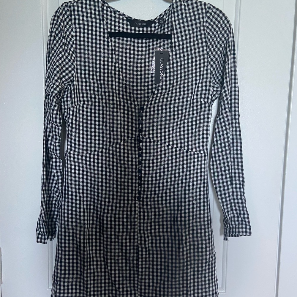 Glassons- Gingham Botton Dress - Picture 1 of 4